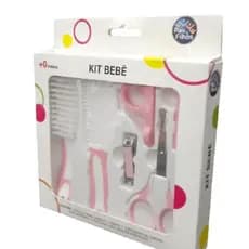 kit higiene infantil - Escova de cabelo, pente, cortador de unha, tesoura com capa de proteção