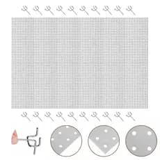 Painel Organizador Ferramentas 180cm Eucatex Perfurado 60 Ganchos