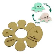 Molde De Costura Mdf Pelúcia Polvo Do Humor Reversível