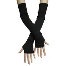 Par de Luvas longas de suplex com dedeira pra completar seu look usar com bodys croppeds festival eventos cosplay