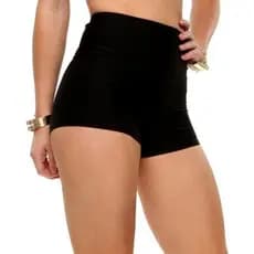 Mini short hot pant colado com elástico na cintura moda gringa pra usar embaixo de saias e vestidos festivais shows