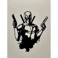 Quadro Deadpool Decorativo Geek