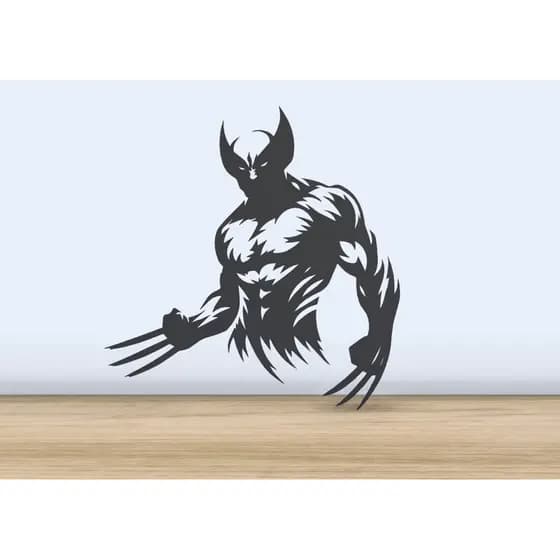 Quadro Wolverine Decorativo Geek – Arte Vazada