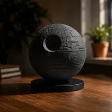 Estrela da Morte Decorativa Mesa Gamer Geek Nerd Colecionável