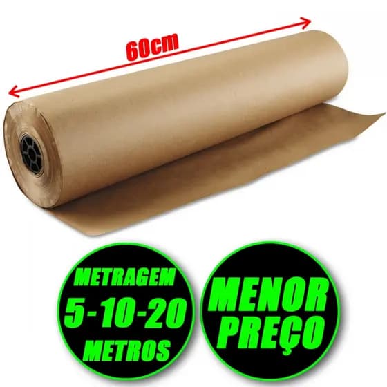 Papel Pardo Kraft Papel Para Embalagem De Caixa 80g Diversos Tamanhos Bobina Envio Correios