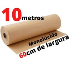 Papel Kraft 80g c/ 60cm de largura x 10 Metros de comprimento p/ embalagem ( Monolúcido )
