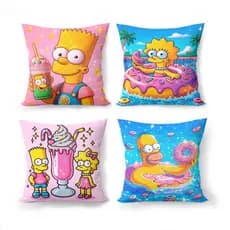 Almofadas kit com 04 Capas dos Simpson