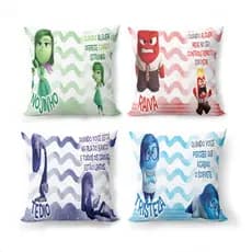 Capas de Almofadas Kit com 04 Capas para quarto sala festa divertidamente 2