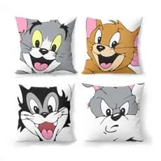 Capas de Almofadas do Tom e Jerry 01 Capa ou Kit com 4 Capas