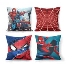 Kit 4 Capas de Almofadas no Tema Homem Aranha
