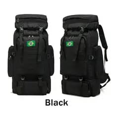 Mochila Camping Militar 80L Impermeável Reforçada Trilha Tática Cargueira Resistente