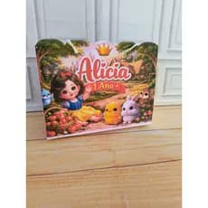 Sacola Personalizada Branca de Neve Baby 20x15x7 (PEGUE E MONTE) ENVIO RÁPIDO