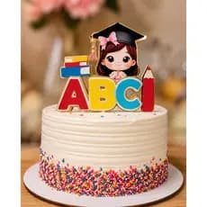 Topo de Bolo ABC – Formatura Infantil, Topo de bolo Formatura, formatura ABC/ ENVIO RÁPIDO