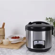 Panela de Arroz Elétrica 5L Preto + Inox Fun Kitchen