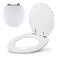 Assento Sanitário Oval Privada Tampa Do Vaso Resina De Poliéster Universal Swanton