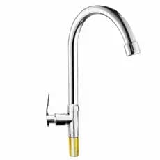 Torneira Inox Bancada Metal Bica Móvel Pia Banheiro 5/8 6047
