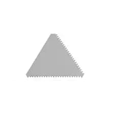 Espátula Triangular Com Serrilha Para Decoração De Bolo