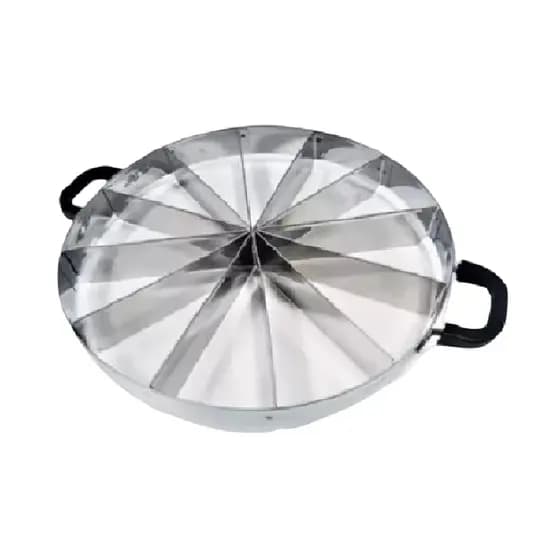 Marcador E Cortador De Bolo, Torta, Pudim 30cm Com 12 Fatias Em Inox