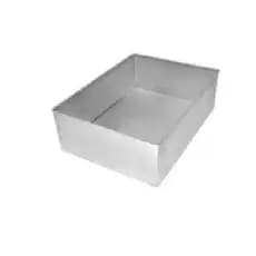 Forma Para Bolo Retangular 20 x 15 x 10  Em Aluminio
