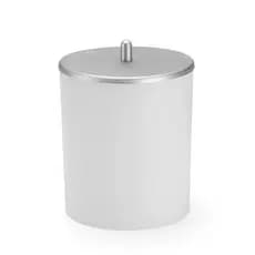 Lixeira De Banheiro 5 Litros Com Tampa Tipo Inox Cozinha Escritório Lavabo Marca Arthi
