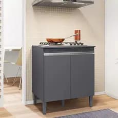 Balcão Para Cooktop Armário De Cozinha Andréia - SSX Multicoisas