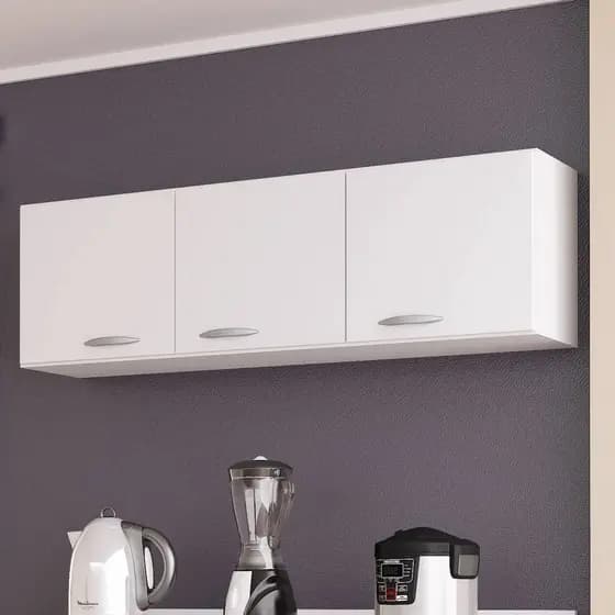 Armário Aéreo de Cozinha 120cm 3 Portas Classic - Poquema