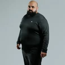 Camisa Térmica Segunda Pele Masculina Plus Size Manga Longa UV 50+
