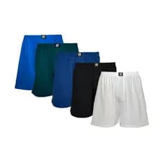 Kit 5 Cuecas Samba Canção Plus Size P a G6 100% Algodão Leve e Conforto de Pijama Masculino