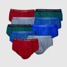 Kit 9 Cuecas Slip  Plus Size Personalizada/Normal/Cavada 100% Algodão P Até G9 Grande Dia a Dia
