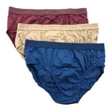 Cueca Slip Tamanhos Grandes Kit C/3 Algodão Taurus