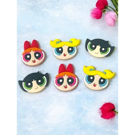 Aplique Emborrachado 12 und Infantil Meninas Super Poderosas Laços Tiaras Prendedores Artesanato DIY