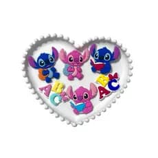 Aplique Emborrachado 12 und Infantil Stitch Escolar Volta as Aulas Laços Tiaras Prendedores Artesanato DIY