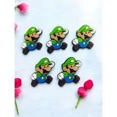 Aplique Emborrachado Infantil Luigi Laços Tiaras Prendedores Artesanato DIY