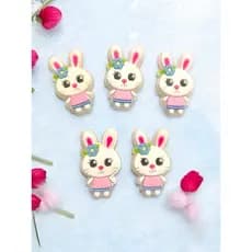 Aplique Emborrachado Infantil Coelhinho Laços Tiaras Prendedores Artesanato DIY