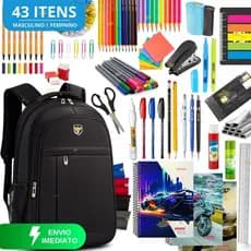 Kit Material Escolar Completo Volta As Aulas Ensino Médio 2026 Estojo Escolar Masculino Feminino