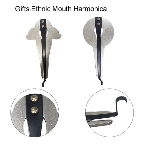 [HANSBR] Harpa De Mandíbula Portátil Judeus Boca Étnica Russa Musical Harmonica Iniciante Presente