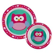 Kit C/2 Pratinhos Para Refeição Aliementação Papinha E Frutinhas Bebê