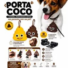 Porta Saquinho Cata Caca Coletor Rolo De Saquinhos Pet + Refil 15 Saquinhos de Brinde