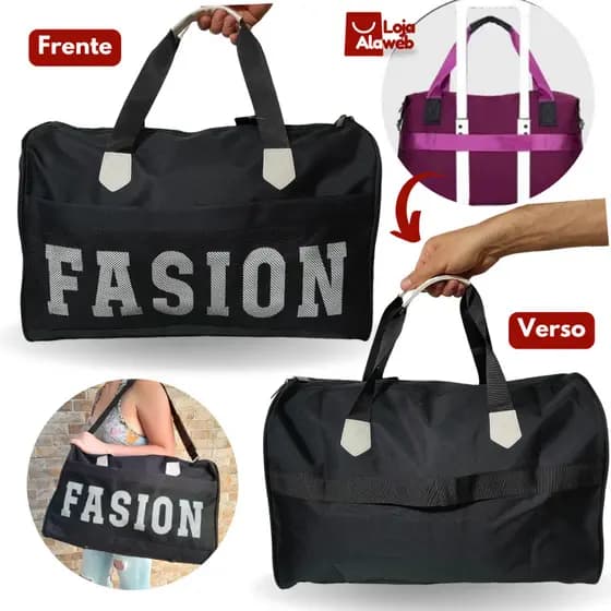 Bolsa Mala Viagem Feminina Bagagem Mão Ombro Grande 10kg