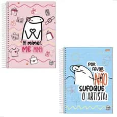 Caderno Universitario 160 fls 10 materias Flork Escolar Trabalho Faculdade