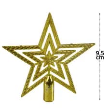 Ponteira Estrela para arvore de Natal 9,5 cm ou 13cm