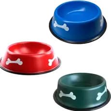 Comedouro de Metal Antiderrapante 16 cm Colors