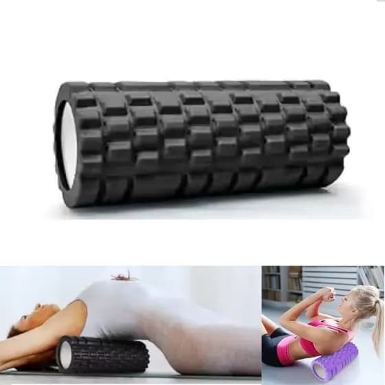Rolo De Massagem Foam Roller Liberação Miofascial Muscular Treino Exercicios Yoga Fit Alongamento