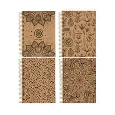 Caderno Caderneta pequena de bolso 10x14cm escolar espiral capa dura mini 1 materia