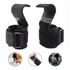 Strap Gancho Metal Para Exercicios Musculação Straps  Luca Munhequeira Tala Cross sport - par