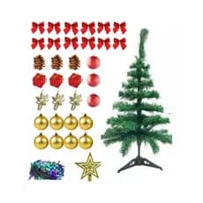 Arvore de Natal 60 cm Verde Nevada 50 Galhos