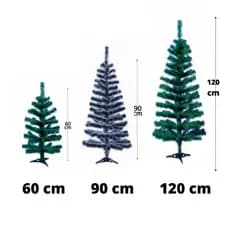 Arvore de Natal 60 cm 90 cm 1,20 m 1,50m Verde Nevada Branca Decoracao Natalino Neve