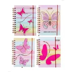 Agenda Escolar Espiral Executiva - Pequeno Cores Liso Trabalho