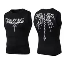 Camiseta Regata Compressão Academia Estilo Fitness Escolha Sua Estampa Gotica Moda Gym