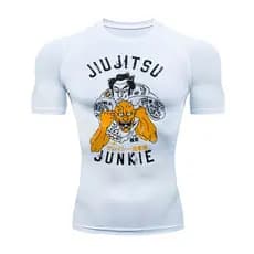 Camiseta Compressão Treino‎ Luta Good Vibes Jiu Jitsu Arte Junkie Moda Japan